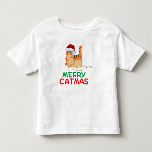 Frohe Catmas Weihnachten Funny Baby Bodysuit Kleinkind T-shirt