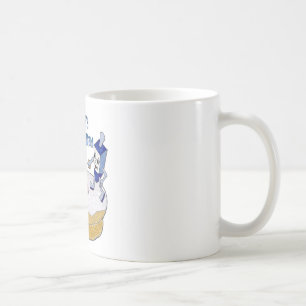 Frohe Chanukka tanzende Dreidels Berliner Kaffeetasse