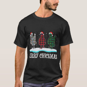 Frohe Chickmas Weihnachtsgebäck Leuchten T-Shirt