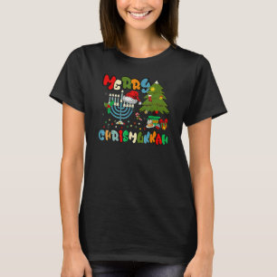 Frohe Chrismukkah Chanukka Jüdische Chanukka Menor T-Shirt