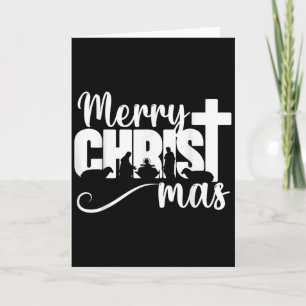 Frohe Christ Mas Christliche Weihnachten Jesus Chr Karte