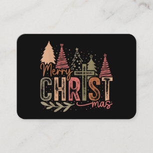 Frohe Christ Mas Weihnachten Christlicher Glaube J Visitenkarte