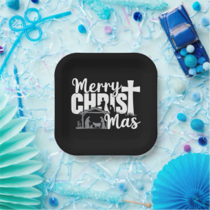 Frohe Christ Weihnachten Christlich Weihnachten Je Pappteller
