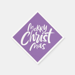 Frohe christliche Weihnachten, die religiöses Pur Serviette