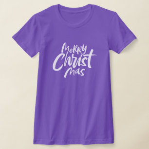 Frohe Christliche Weihnachtsbriefe Religiös T-Shirt