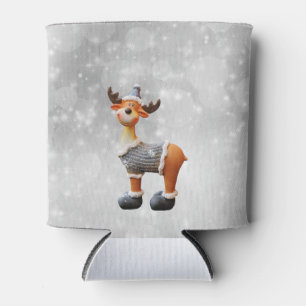 Frohe Christmoose mit Hut   Dosenkühler