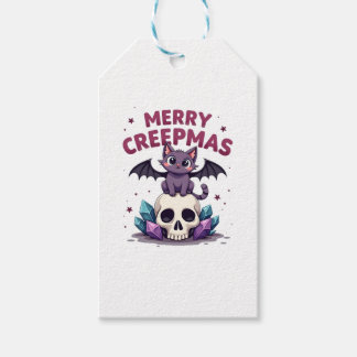 Frohe Creepmas-Katzen-Pastell-Goth-Weihnachts-Schä Geschenkanhänger