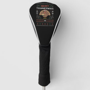 Frohe Dankmas Weihnachten Erntedankfest Pute  Golf Headcover