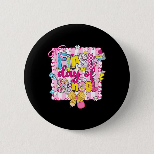 Frohe Einschulung Bleistift Bo Button (Vorderseite)