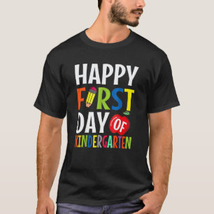 Frohe Einschulung Lehrer Lustig Rückseite T-Shirt