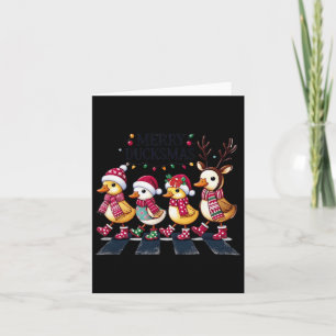 Frohe Enten-Weihnachten Lustige Entenliebhaber Wei Karte