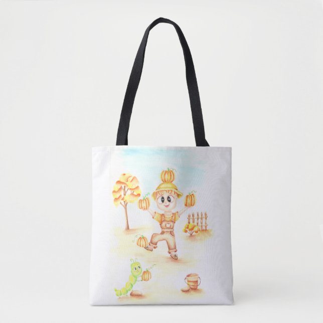 Frohe Ernte kleiner Ingwerjunge Tasche (Vorderseite)