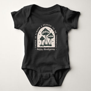 Frohe Erntedankfest dankbare Zitate Wald Pilz Baby Strampler