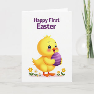 Frohe erste Ostern-Karte für Küken Karte