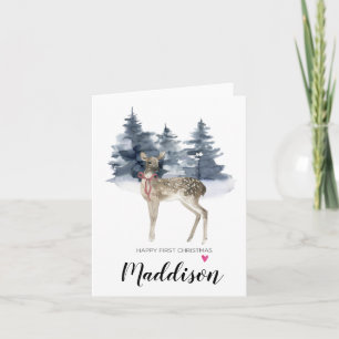Frohe erste Weihnachten für Baby 1. Weihnachten Hi Karte