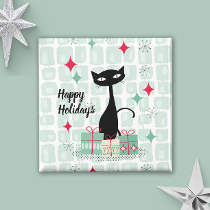 Frohe Feiertage, Atomic Christmas Cat Magnet