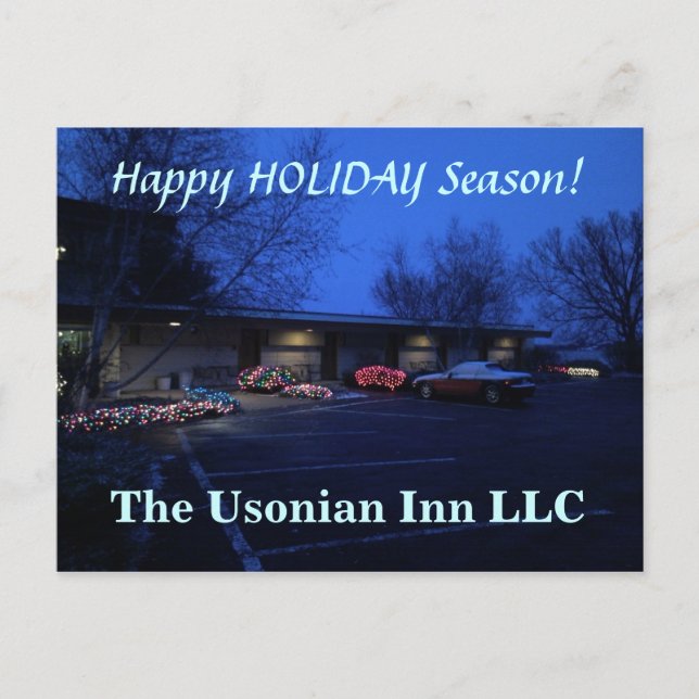 Frohe Feiertage Feiertagspostkarte (Vorderseite)