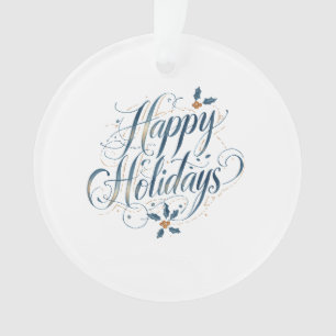 Frohe Feiertage, Fröhliche Weihnachten, Familie, N Ornament