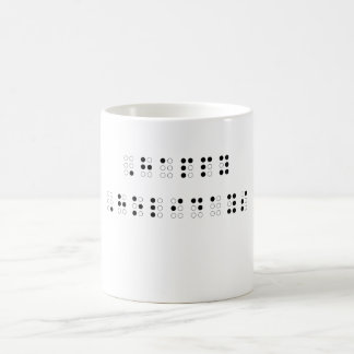 Frohe Feiertage in Blindenschrift Kaffeetasse