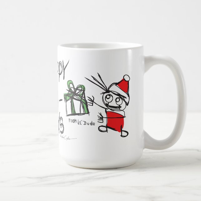 Frohe Feiertage lil'DudE Kaffeetasse (Rechts)