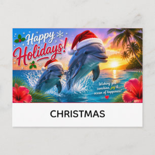 Frohe Feiertage mit Weihnachtsthema Postkarte