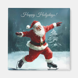 Frohe Feiertage Santa Claus  Magnet