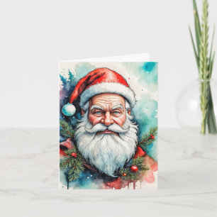 Frohe Feiertage von Santa Claus Feiertagskarte