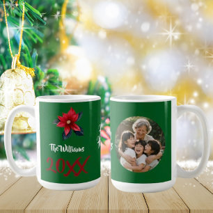 Frohe Feiertage Weihnachten Familienzusammenkunft Kaffeetasse