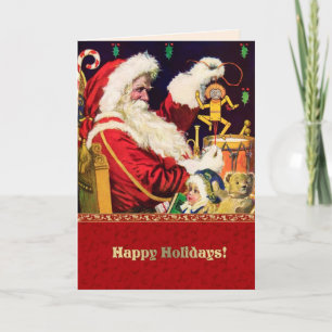 Frohe Feiertage. Weihnachten mit Vintage-Weihnacht