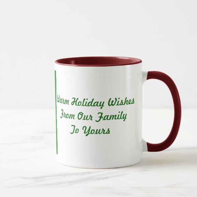 Frohe Feiertage Weihnachtsbär Tasse (Rechts)