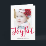 Frohe | Feiertags-Foto-Gruß-Karte Feiertagskarte<br><div class="desc">Fotografien lieferten Höflichkeit von ©Melissa Aufschub-Fotografie</div>