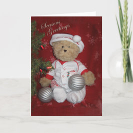 Frohe Festtage Bear Feiertagskarte