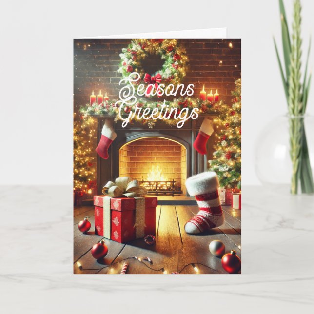Frohe Festtage Card Feiertagskarte (Vorderseite)