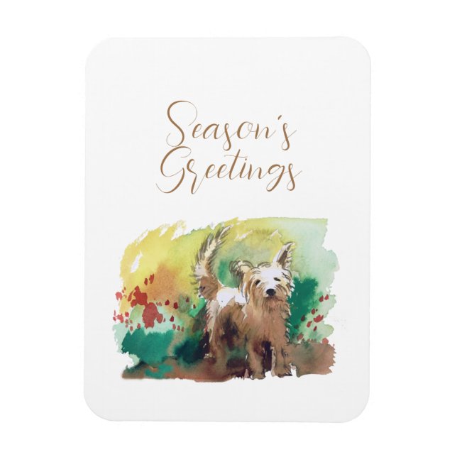 Frohe Festtage Card Magnet (Vertikal)