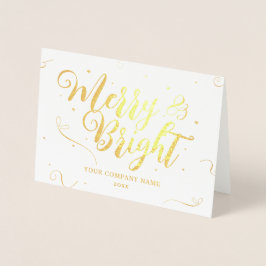 Frohe Festtage Company Foil Card Folienkarte