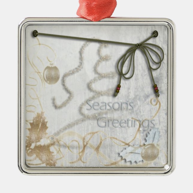 Frohe Festtage Keepake Ornament (Vorne)