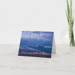 Frohe Festtage Reno Nevada Feiertagskarte