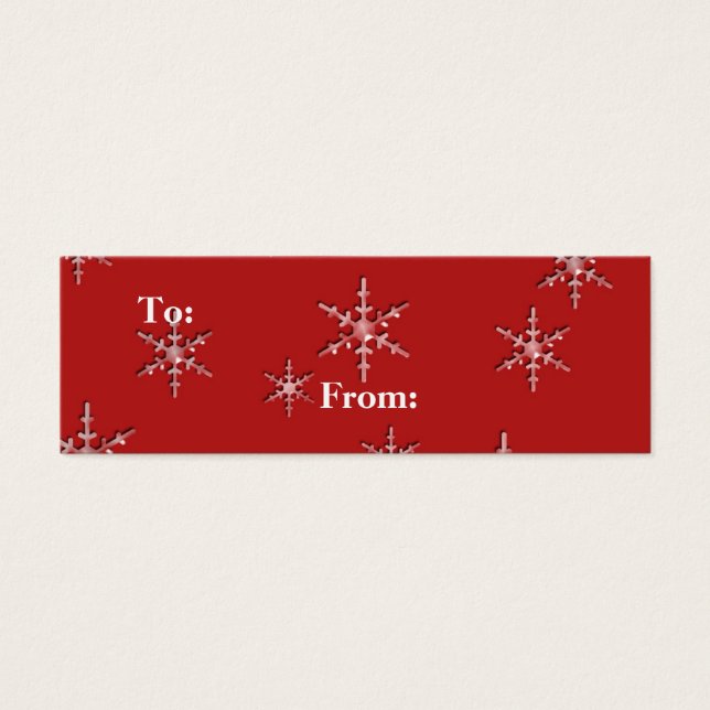 Frohe Festtage Schneeflocken (Vorderseite)