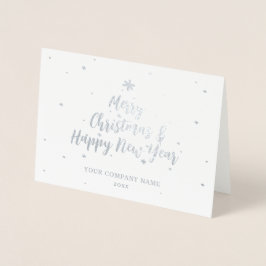 Frohe Festtage Silver Company Foil Card Folienkarte