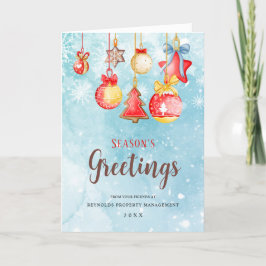 Frohe Festtage Weihnachts-Corporate Holiday Card Feiertagskarte