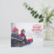 Frohe Festtage Weihnachts-Foto Postkarte (Stehend Vorderseite)