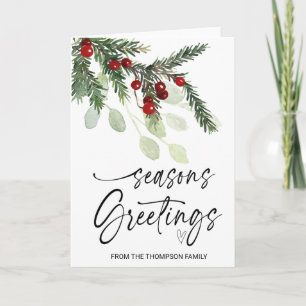 Frohe Festtage Weihnachtsgeschenke Freunde Familie Karte