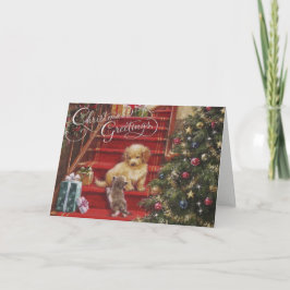 Frohe Festtage Weihnachtskarte Feiertagskarte