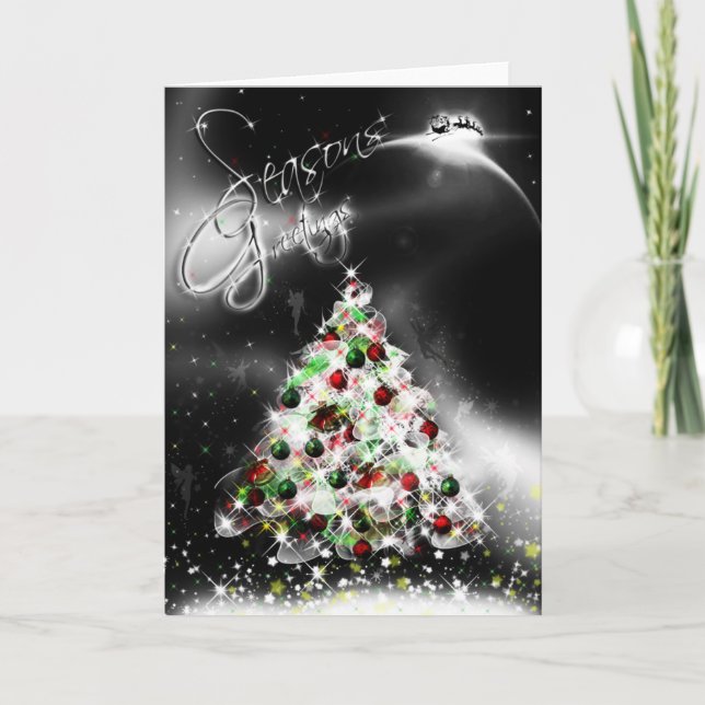 Frohe Festtage Weihnachtskarte Feiertagskarte (Vorderseite)