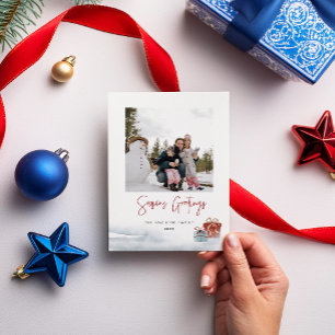 Frohe Festtage Wintergeschenkkarte Feiertagskarte