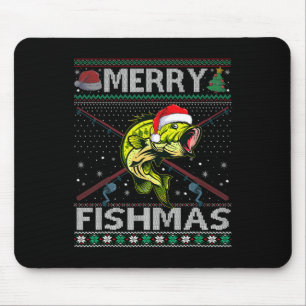 Frohe Fisch-Weihnachten B Fisch Angel-Weihnachten Mousepad