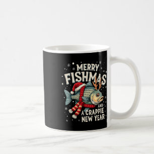 Frohe Fischmassen und eine Crappie Neujahr Funny F Kaffeetasse