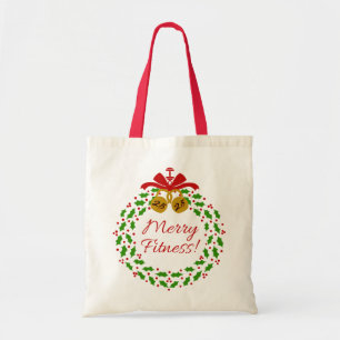 Frohe Fitness Wreath Weihnachtsfeier Tasche