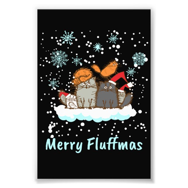 Frohe Fluffmas Weihnachten Weihnachten Weihnachten Fotodruck (Vorne)