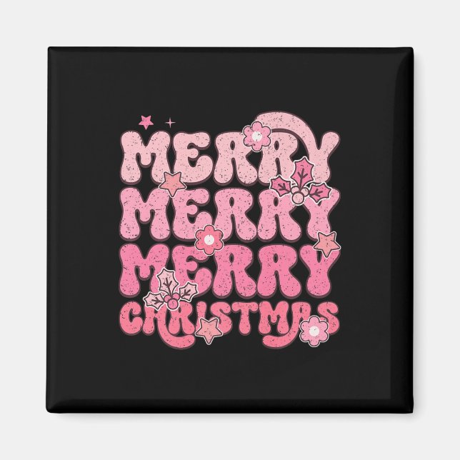 Frohe frohe Weihnachtsfeier Magnet (Vorne)